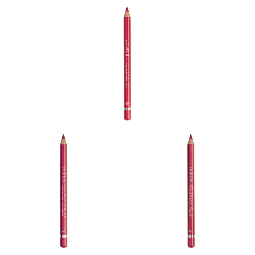 LUMENE Luminous Color Lipliner Kalıcı Ve Bakim Yapan Dudak Kalemi 6 Wild Rose (3 paketi)