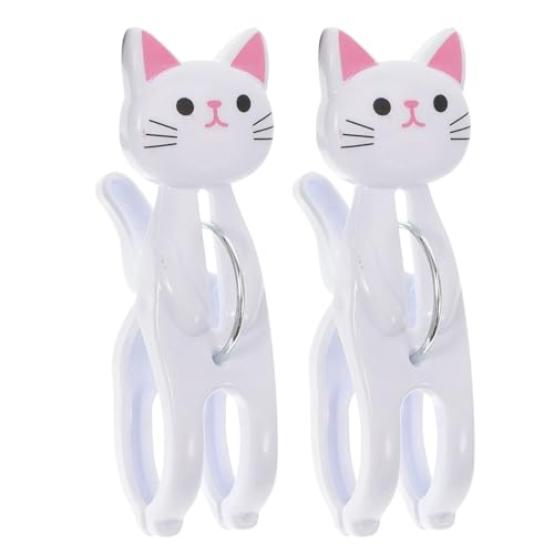 Pinzas para toallas con forma de gato, pinzas para la ropa para gatos, perchas antideslizantes sin traceles, pinza para lavandería, clip de algodón para colchas, Clips a prueba de viento para el hogar