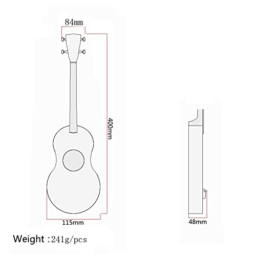 Ukulele 17 inch Spruce Okoume Mahogany Neck Mini Pocket Guitar Ukulele Music Instrument with Pouch Ukuleles - Les Beatles, Paul McCartney, John Lennon, RIngo Starr, George Harrison Ukulele 17 inch Spruce Okoume Mahogany Neck Mini Pocket Guitar Ukulele Music Instrument with Pouch Ukuleles – Image 3