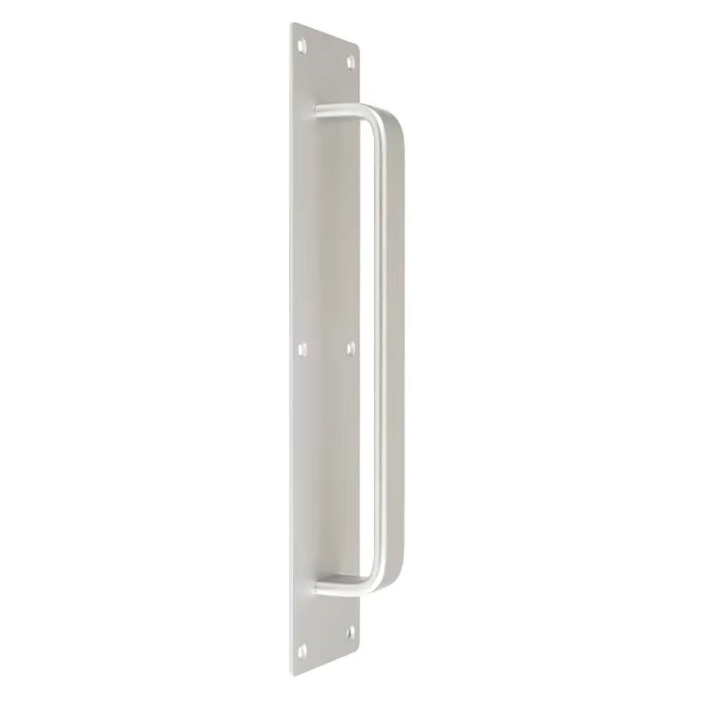 Poignée de porte coulissante en aluminium noir mat pour vitre et grange | Lot de 4