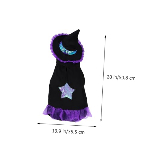 Disfraz de mago para perros talla L miniatura 2