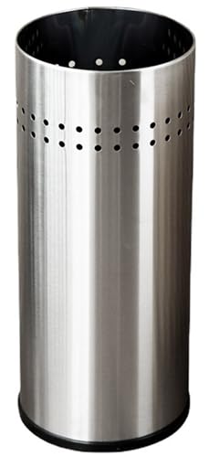 Yinxiufa 傘立て 傘収納ラック 玄関用傘立ステンレス製屋内傘ビン 杖/ウォーキングスティック用傘立てホルダー 玄関収納 大容量 ステンレススチール製丸型自立傘ラック 安定 省スペース おしゃれ人気 ホームオフィス玄関の装飾 (シルバー)
