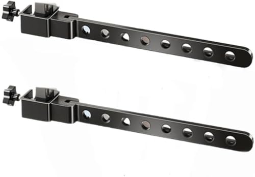 Riuuyyi (2点セット)アルミニウム 物干しラック 万向折りたたみ式 8ホール ポータブル 窓・バスルーム・ベランダ用 寮や室内物干しラック (固定のスタイル,ブラック)