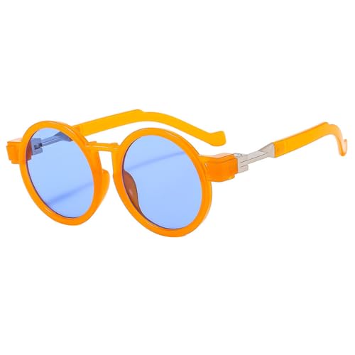 Lunettes de soleil rondes steampunk homme femme tendance rétro