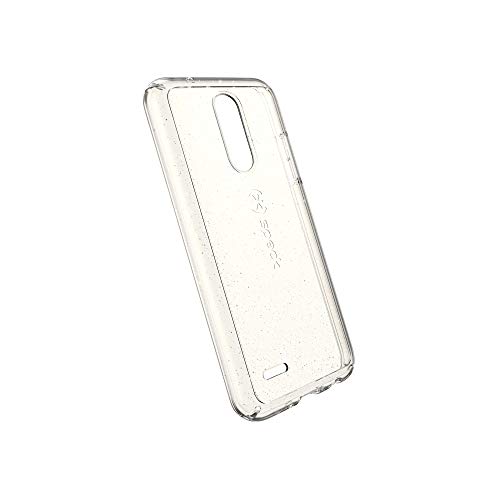 Speck Products - Carcasa para LG Aristo 3+, Transparente con Purpurina Dorada/Transparente