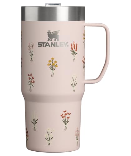 Image of STANLEY The Everyday Suburban Mug | 16 oz | Drink Through Lid | Insulated Stainless Steel Coffee Mug | Perfect Mother's Day Gift | BPA-Free | Rose Quartz Bouquets