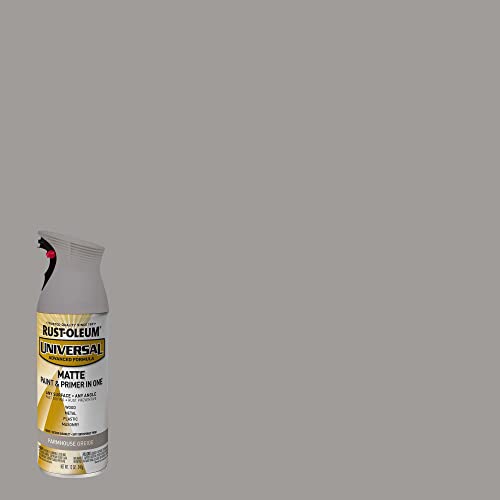 Rust-Oleum 376724 Universal All Surface Spray Paint, 12 oz, Matte Farmhouse Greige