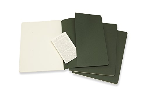 Moleskine Cahier Journal, Soft Cover, Xl (7.5" X 9.5") Plain/Blank, Myrtle Green, 120 Pages (Set Of 3) #TOP3