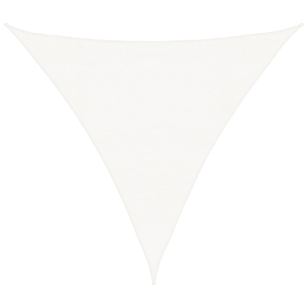 Voile d'ombrage triangulaire blanc contre la chaleur, pare-soleil perméable pour éviter l'eau