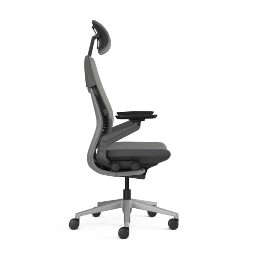 Image of Steelcase Gesture Office Chair - Ergonomic Work Chair with Wheels for Carpet - Comfortable Office Chair - Intuitive-to-Adjust Chairs for Desk - 360-Degree Arms (Otto Iron - HR)