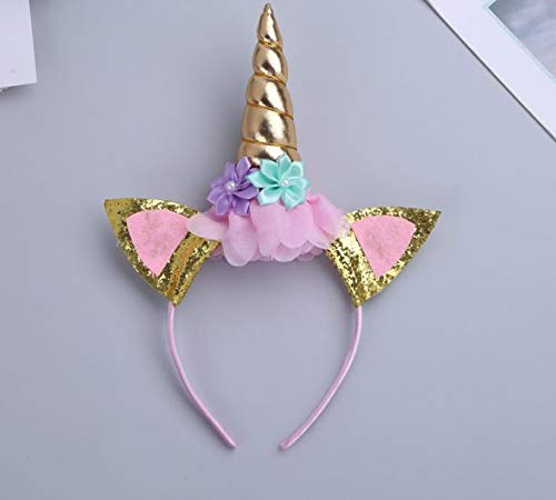Fantasia Traje Infantil Unicórnio Com Asas De Anjo Festa (Dourado, 6 a 7 Anos)