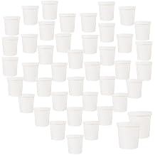 Disposable Soup Cups with Lids 16oz Double-layer White Kraft Paper Food Containers for Takeout and Soup Packaging, Set of 50 Cups with 8/12/16oz Paper Lids, Suitable for Hot