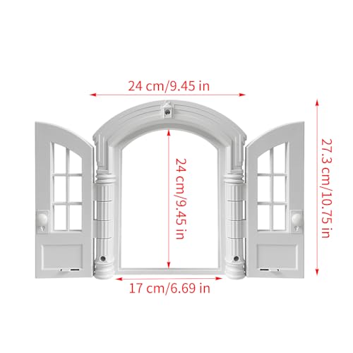 Chatière de porte intérieure rétro pour chat et maison - 7