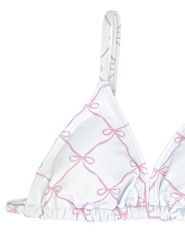 Image of Girl's 3 Piece Sets Floral Print Bikini Swimsuit High Waisted Bathing Suits with Beach Skirt Coverups