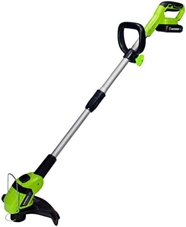 Earthwise LST02010 20-Volt 10-Inch Cordless String Trimmer, 2.0Ah Battery & Fast Charger Included, One Size