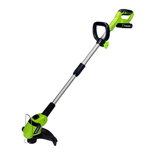 Earthwise LST02010 20-Volt 10-Inch Cordless String Trimmer, 2.0Ah Battery & Fast Charger Included, One Size