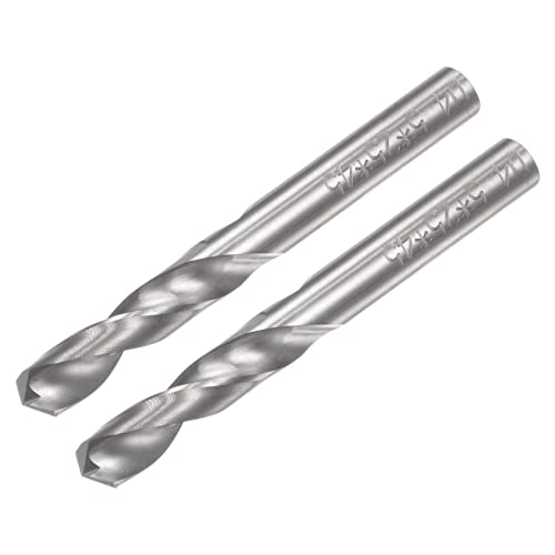 Foret hélicoïdal 4,5mm en carbure monobloc à queue droite uxcell Lot de 2