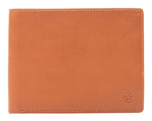 Porte-monnaie Madrid Esquire cognac en cuir véritable, l'excellence du savoir-faire maroquinier.