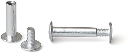 TRUBIND Chicago Screw and Post Sets - 3/4 inch Post Length - 3/16 inch Post Diameter - Aluminum Hardware Fasteners - 100 Screws with 100 Posts for Binding, Albums, Scrapbooks - (100 Sets/Bx)