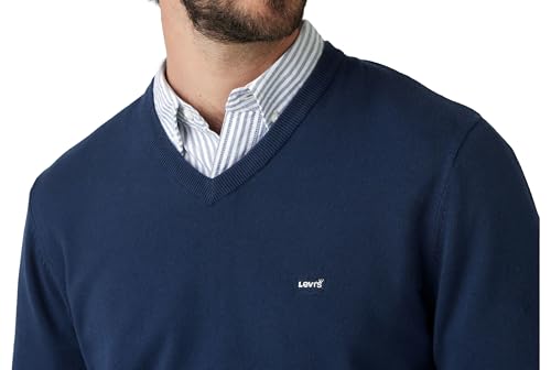 Levi' LW V Neck HM Sweater Pull Over Mid Tone Heathe Homme - vue 6