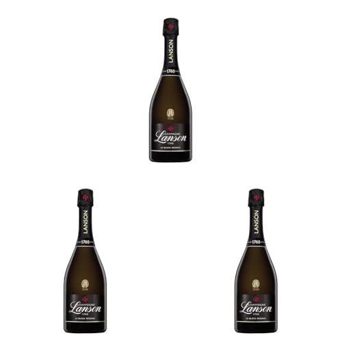 Champagne Lanson Le Black Label Réserve, 75 cl - 750 ml (Paquete de 3)