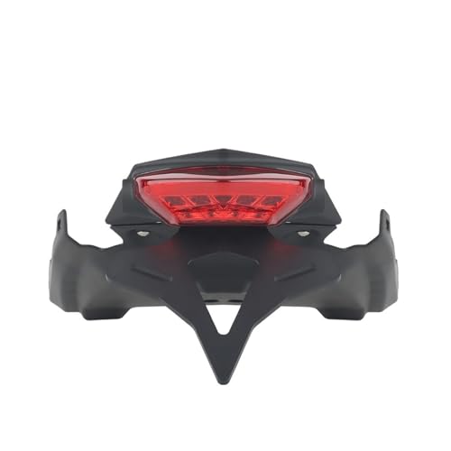 Support de plaque BMW F900R court en aluminium anodisé avec feu de plaque LED