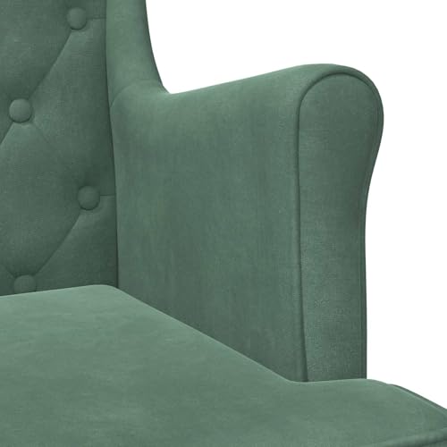 Fauteuil en velours chic avec structure durable vidaXL - 7