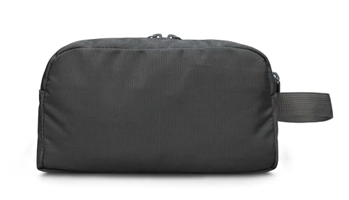 Image of Sfane Portable Travel kit, Travel Pouch for Men & Women Makeup Pouch, Travel Essentials Travel Organizer Toiletry kit Bag for Men, Travel Kit for Toiletries, Wash Bag - Black (Grey)