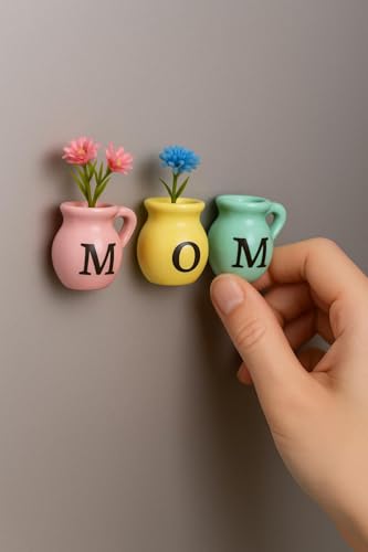 Charming Mini Vase Magnets for Fridge