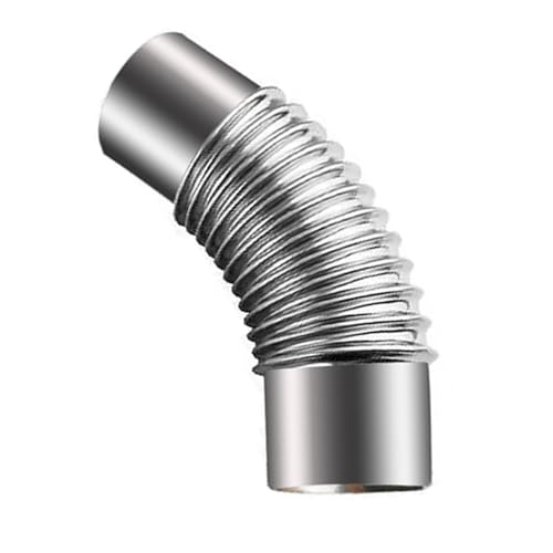 Tubo De Codo De 45 °, Codo De Tubo De Humos De Estufa 100 Mm/120 Mm/150 Mm/160 Mm/200 Mm Tubo Adaptador De Humos De Chimenea De Galvanización Codo De Tubo De Estufa, Tubo Escape del Calentador Agua (