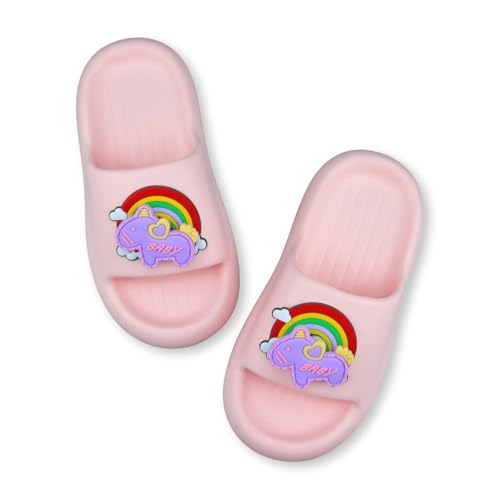 Image of Kids Cloud Slides Boys Girls Slides Non-slip Summer Beach Pool Shoes EVA Girls Everday Slip on Slide Sandals Garden Slippers Bathroom Shower Shoes