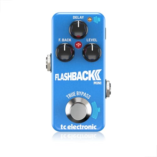 TC Electronic FLASHBACK 2 MINI DELAY Legendario pedal de retardo ultracompacto con interruptor de pie MASH y nuevos algoritmos de cinta y analógicos