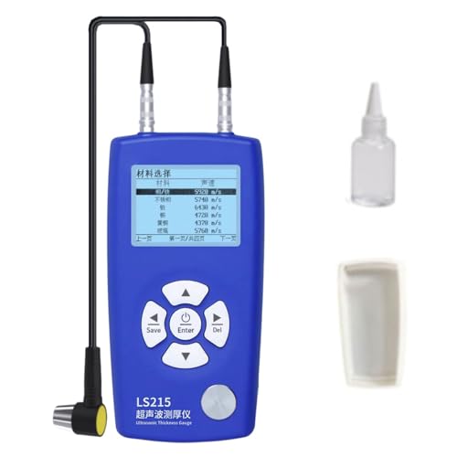 RGYBAO Ultrasonics Thickness Gauges Meter with Probe Ranges 1-320mm Compact Design Battery Operated for Precise Measurements
