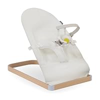My Babiie Baby Bouncer with Toy Bar – Newborn Ergonomic Bouncer Chair, from Birth to 9 Months (9kg) - Cream