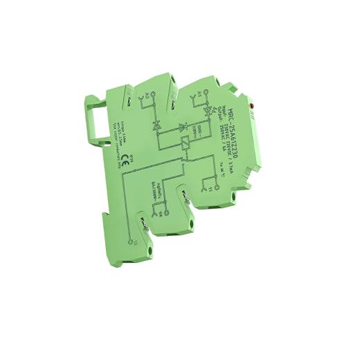 Optokoppler SPS Relais MRC-25A61Z230 Ultradünnes 6 2mm Relais Modul 230VAC/220VDC 1NO 1 NC für DIN-Schienenmontage PLC Elektromagnetischer Interface Koppelrelais Halbleiter für Gleichstrom Ventil