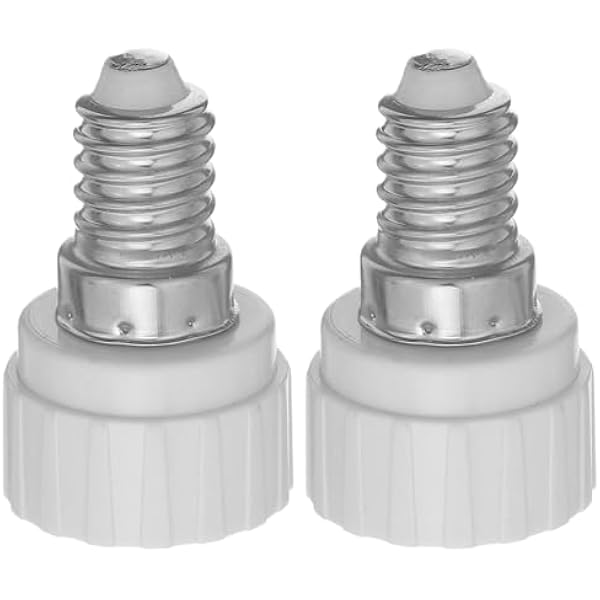 COLLBATH 2 szt. adapter przedłużający gniazdo żarówki E14 do GU5.3, przedłużacz uchwytu żarówki LED do domowych opraw oświetleniowych. Konwerter adaptera przedłużającego gniazdo.