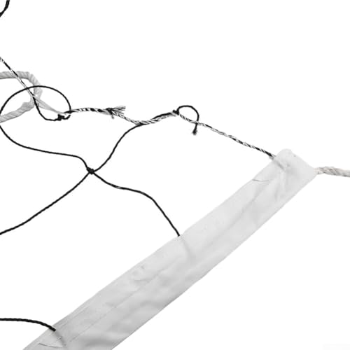 Outdoor Volleyball Net 950x100cm Portable for Beach Backyard and Indoor Use, Polyethylene Sports Net with Reinforced Steel Cable, 10mm Mesh for All Weather Play