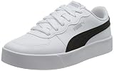 Synthetic Leather PUMA Damen Skye Clean Sneaker, Weiß White Black, 38 EU