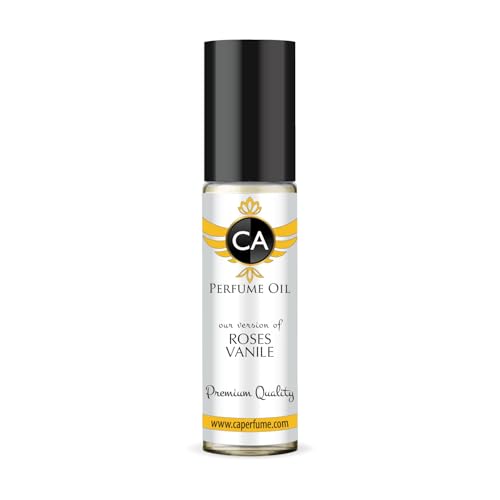 CA Perfume Impression of Roses Vanile For Women Replica Fragrance Body Oil Dupes Attar Roll-On 0.3 Fl Oz/10ml-X1