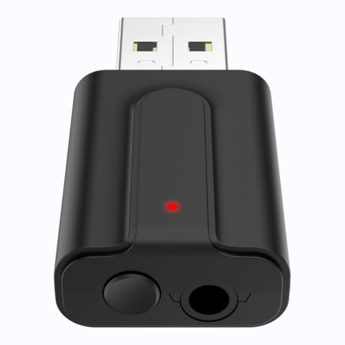 Récepteur Auxiliaire sans Fil 5.0 USB en Plastique Noir