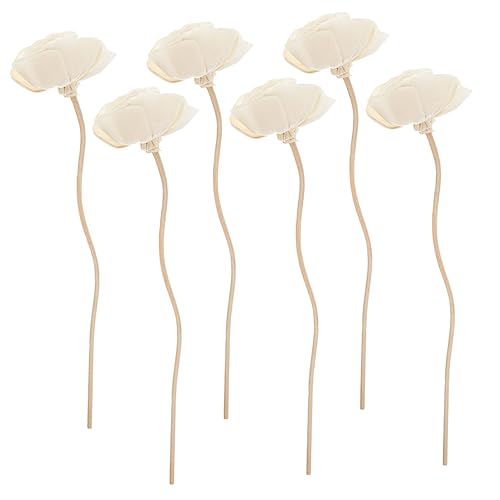 Zerodeko 6 Pack Rattan Dried Flower Diffuser Sticks Essential Oil Scent Stick Oil