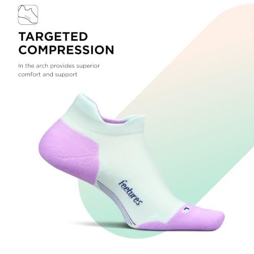 Image of Feetures Elite Max Cushion No Show Tab - Running Socks for Men & Women, Athletic Compression Socks, Moisture Wicking