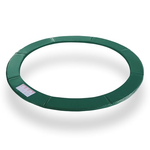 ExacMe Trampoline Pad Replacement 8 Foot, Round Safety Frame Pad Spring Cover, Green, CP08G