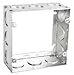 4-11/16 Inch 2-1/8 Inch Deep Square Welded Extension Ring With 12 3/4 Inch Conduit Knockouts-2 per case