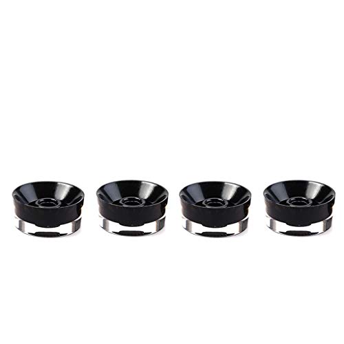 Alnicov Lot de 4 boutons contrastés pour guitare électrique Noir transparent avec mot doré - Les Beatles, Paul McCartney, John Lennon, RIngo Starr, George Harrison Alnicov Lot de 4 boutons contrastés pour guitare électrique Noir transparent avec mot doré – Image 4