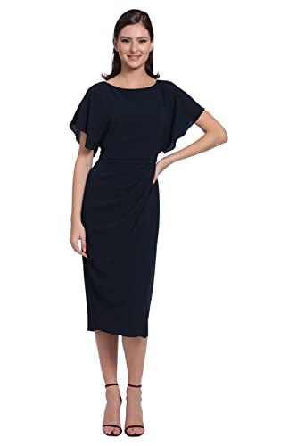 Image of Maggy London Women's Dresses Boat Neck Flutter Sleeve Dress Occasion Event Guest of
