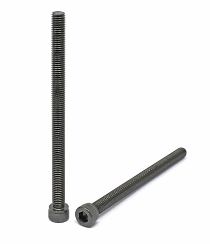 Image of iexcell 4 Pcs M10 x 150mm Thread Pitch 1.5 mm Alloy Steel 12.9 Grade Hex Socket Head Cap Screws Bolts Kit, Black Oxide Finish