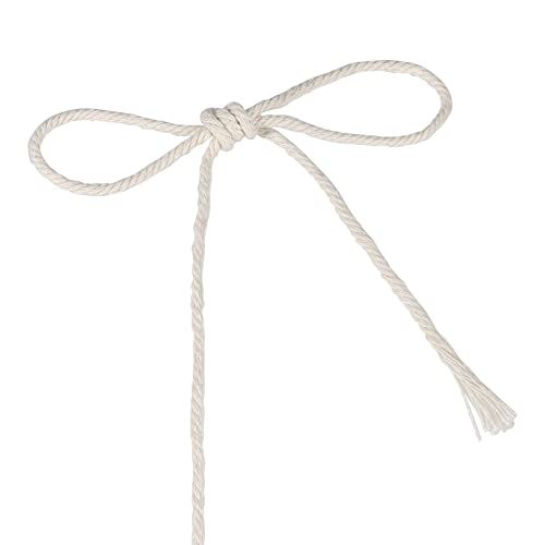 MANCHAP 5 PCS 3mm x 100m Macrame Cord, 4-Strand Twisted Macrame Cotton Rope for Wall Hanging Knitting, Gift Wrapping - Image 4