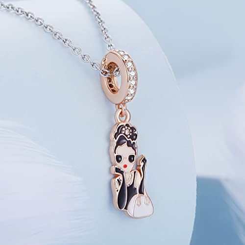 Colgante She Goddess rosa para realzar tu look diario de oficina y cenas especiales 3