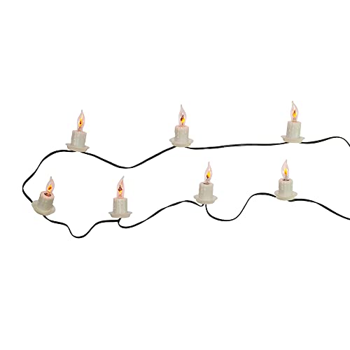 Image of Kurt S. Adler 7-Light C7 Flicker Flame Candle Light Set